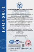 ISO 45001（Occupational Health & Safety Management System）