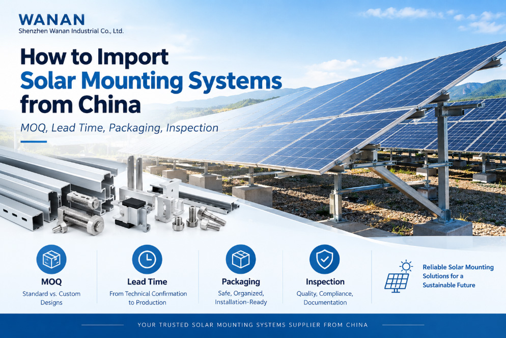 How to Import Solar Mounting Systems from China: MOQ, Lead Time, Packaging, Inspection