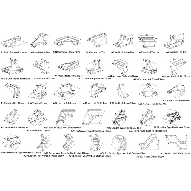 Cable Tray Fittings & Accessories Diagram: Complete Selection Guide