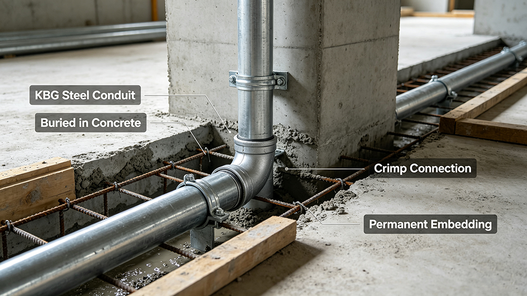 KBG Steel Conduit Buried in Concrete.png