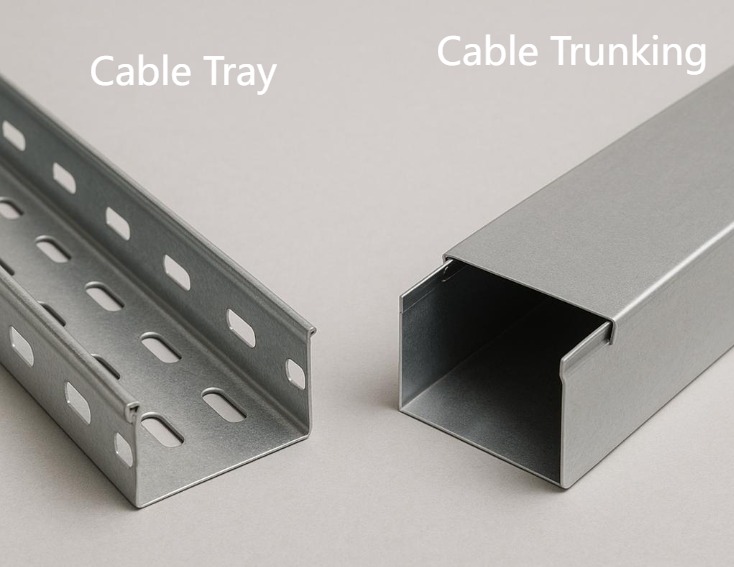 Hot-dip galvanized cable trunking vs cable tray comparison..jpg