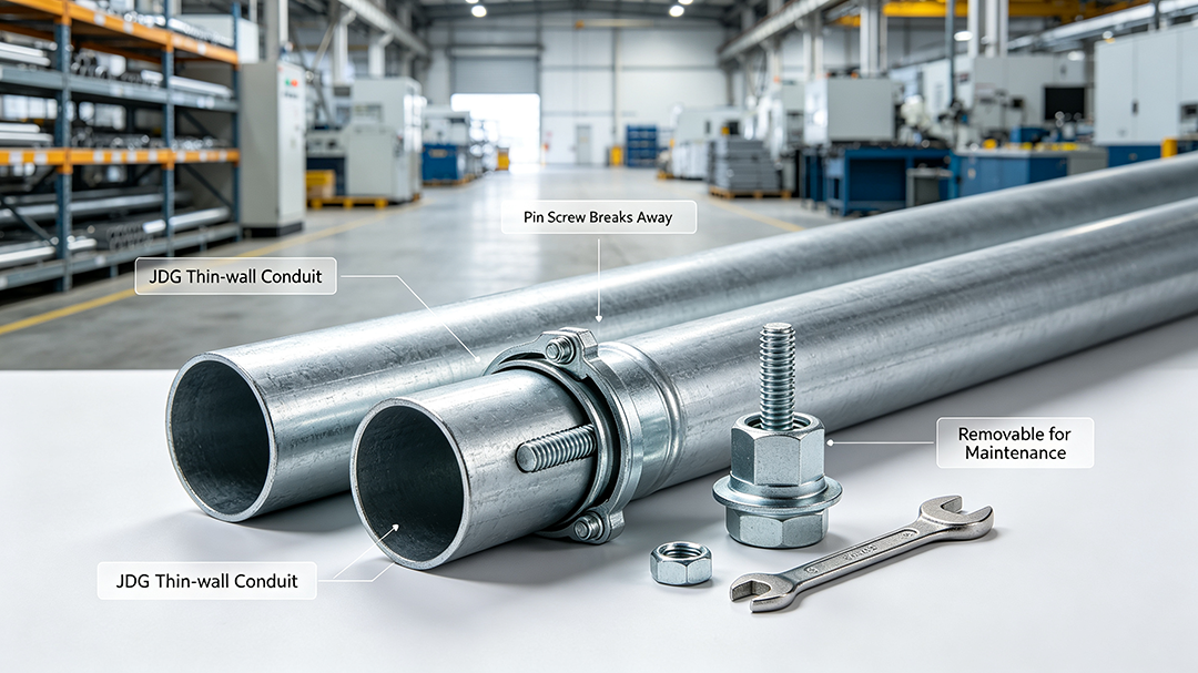 JDG thin wall conduit set screw connection.png