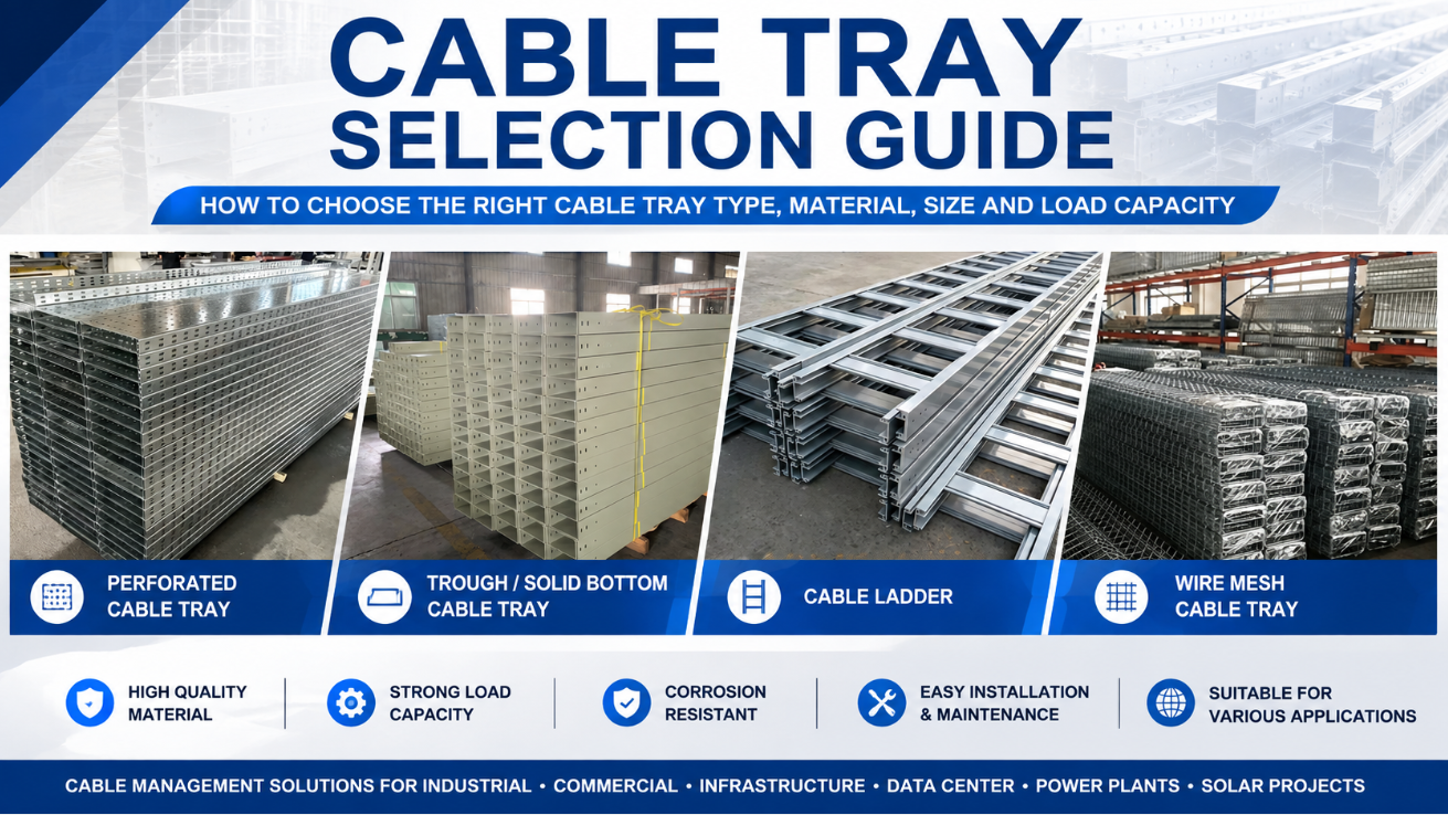 Cable Tray Selection Guide: How To Choose The Right Cable Tray Type, Material, Size And Load Capacity