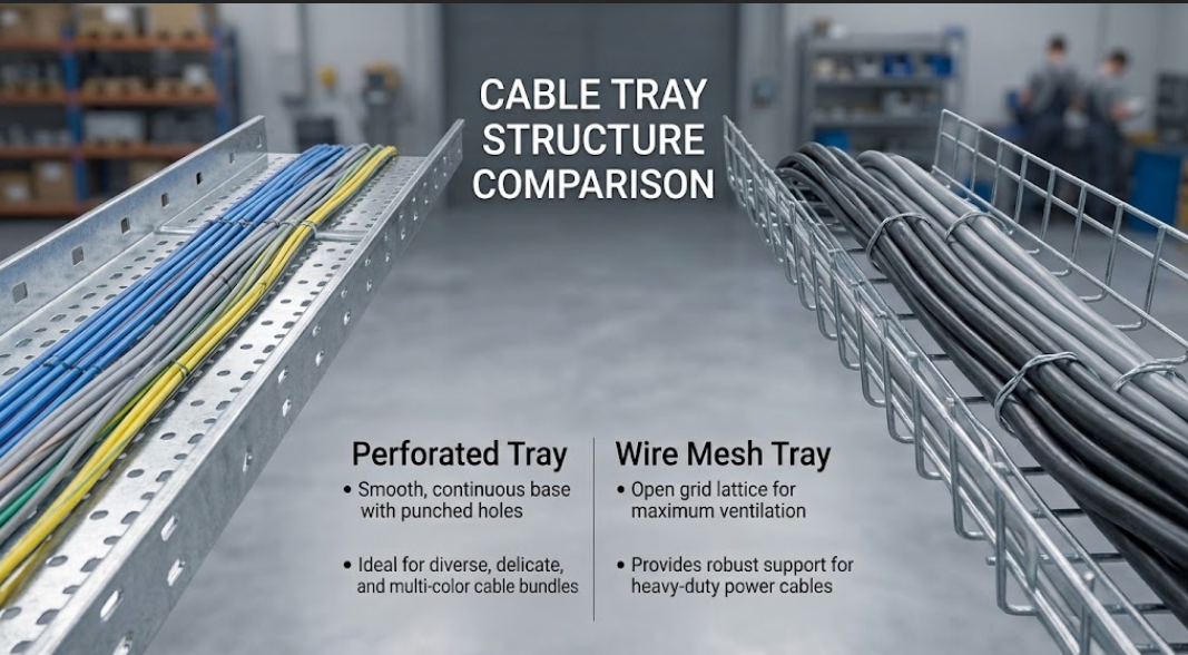 Detail comparison of Wire Mesh Basket Tray and Perforated Cable Bottom.jpg
