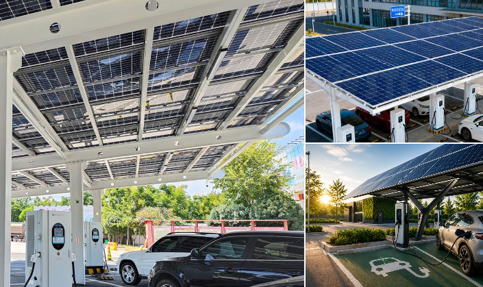Solar carports can integrate EV charging infrastructure.jpg